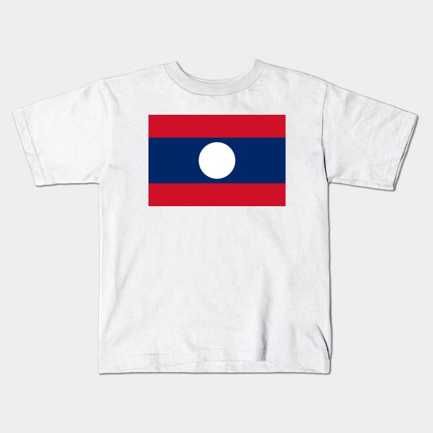 Flag of Laos Kids T-Shirt by COUNTRY FLAGS